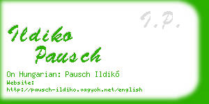 ildiko pausch business card
